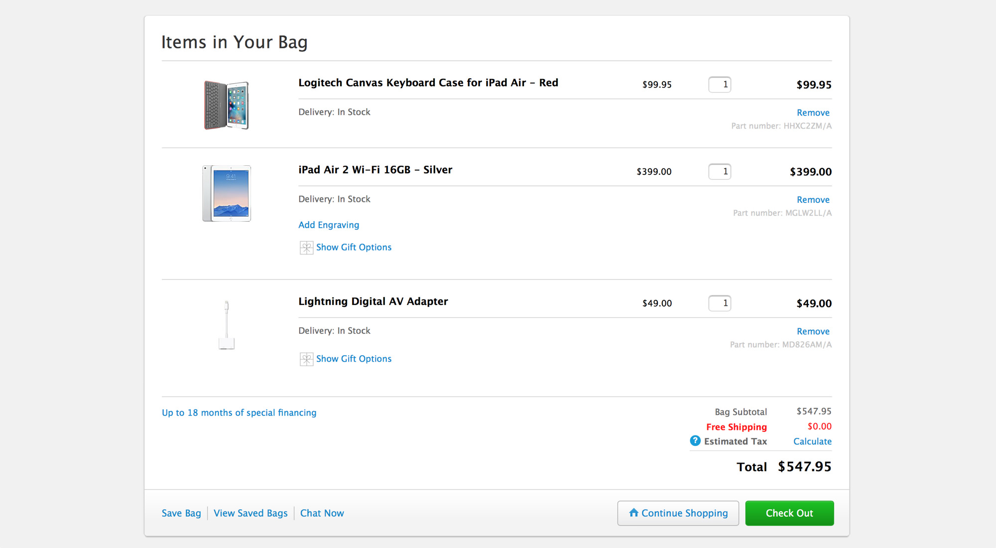 iPad Prices as on Apple.com